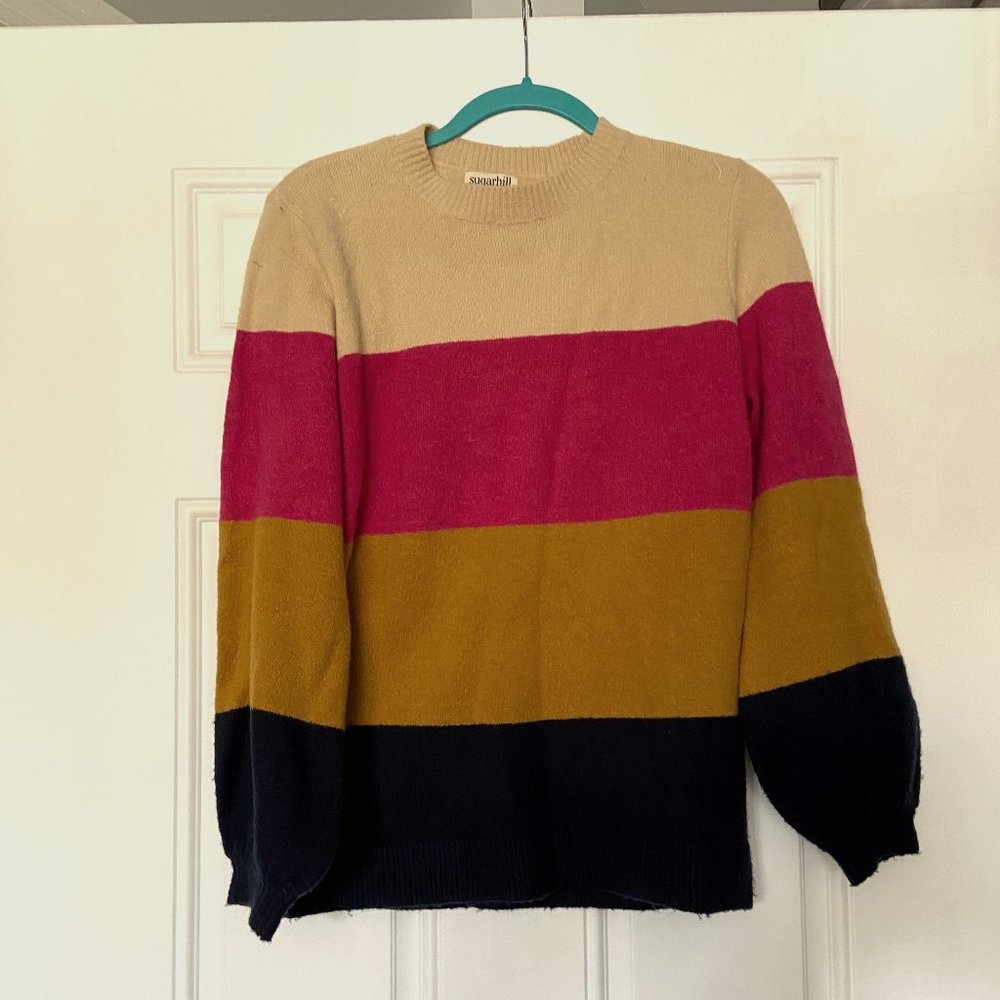 Colorblock Winter Sweater Size 8